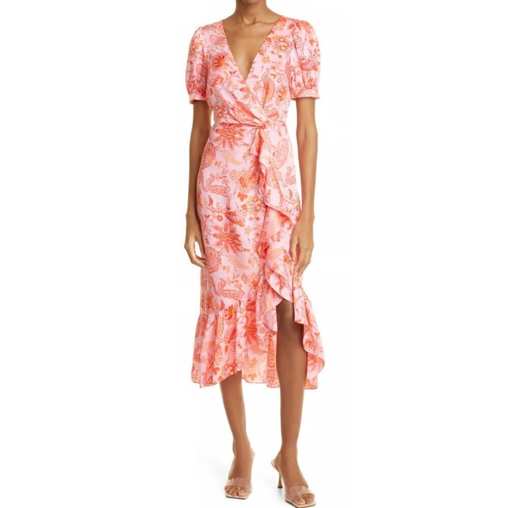 CINQ À SEPT Kay Faux Wrap Dress NWOT Size Small